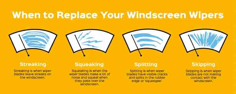 When to replace your wipers infographic